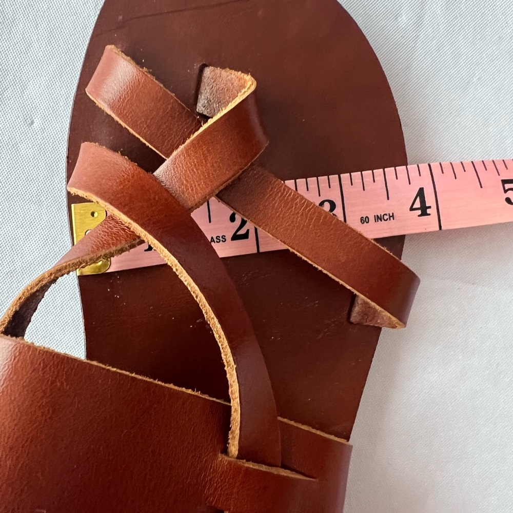 Brown Leather Women's Sandals - Picture 10 of 10